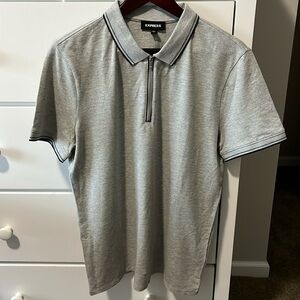 Men’s Express 1/4 zip polo shirt..Size Medium